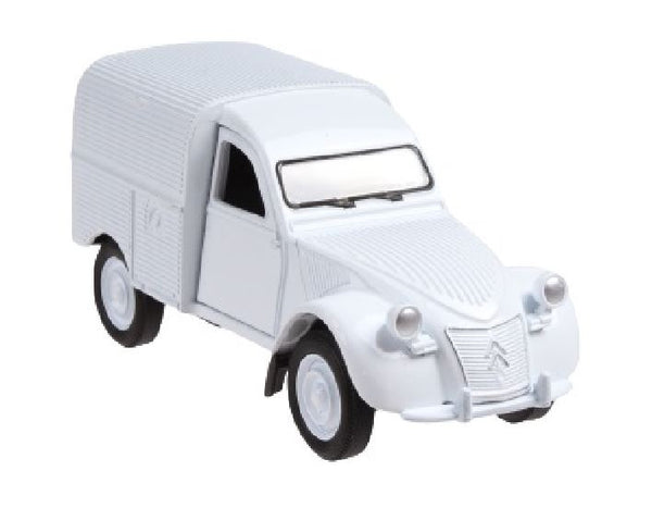 busje Citroen 2CV Fourgonnette 12 cm die-cast wit