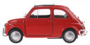 schaalmodel Fiat 500 die-cast 1:34 metaal rood