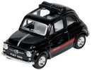 schaalmodel Fiat 500 die-cast 1:48 zwart