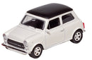 schaalmodel Mini Cooper 1300 die-cast 1:60 wit