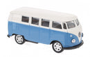 schaalmodel Volkswagen T1 1962 metaal 1:60 blauw