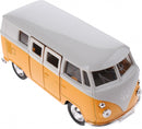 metalen Volkswagen bus geel 11,5 cm