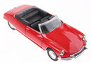schaalmodel Citroen DS19 Cabriolet open dak rood