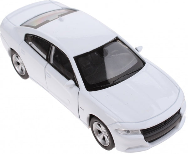 schaalmodel Dodge 2016 Charger RT 1:34 wit 12 cm