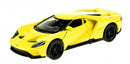 schaalmodel Ford 2017 GT 1:34 diecast geel 11 cm