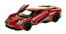 schaalmodel Ford 2017 GT 1:34 diecast rood 11 cm