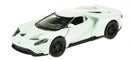 schaalmodel Ford 2017 GT 1:34 diecast wit 11 cm