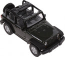 schaalmodel Jeep Wrangler Rubicon Cabrio 1:34 groen 11 cm