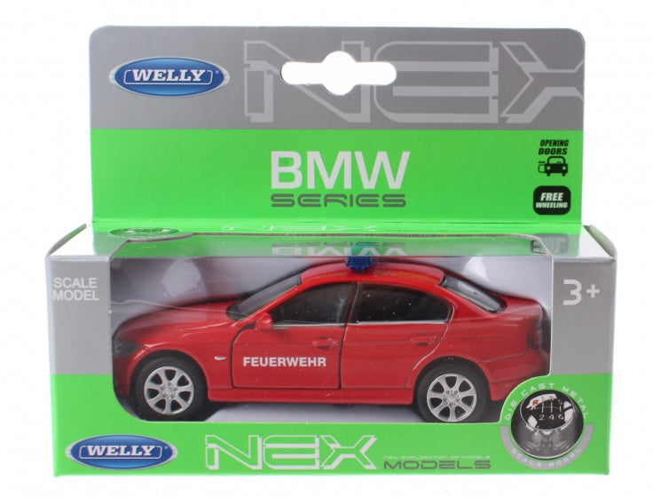 schaalmodel Nex BMW Feuerwehr die-cast rood 11 cm