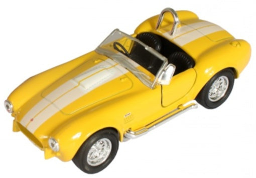 schaalmodel Shelby Cobra 427 1:34 geel 11 cm