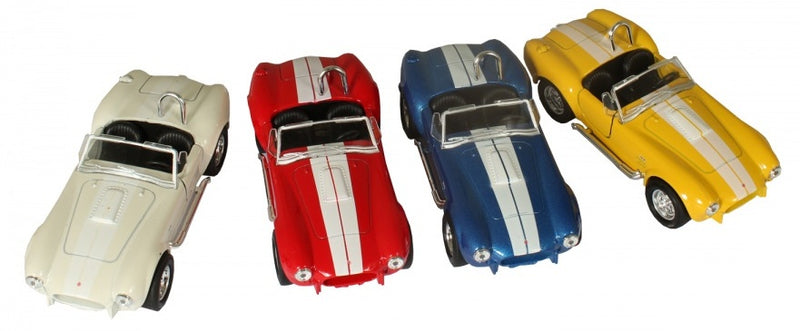 schaalmodel Shelby Cobra 427 1:34 geel 11 cm