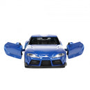 schaalmodel Toyota Supra 11 cm staal blauw