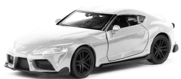 schaalmodel Toyota Supra 11 cm 1:34 staal wit