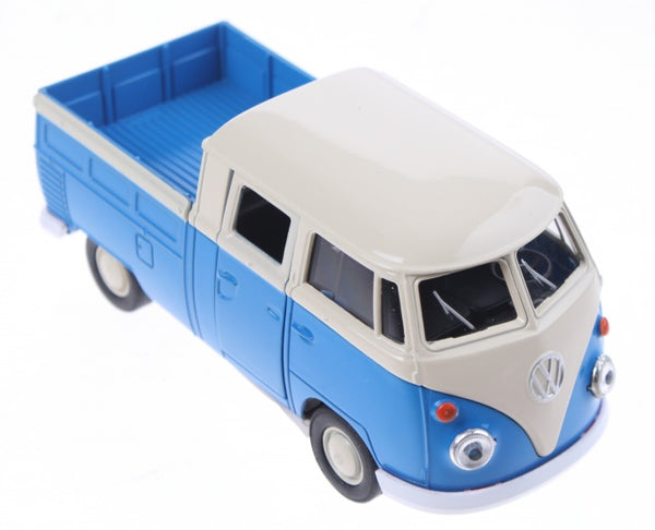 schaalmodel Volkswagen pick up bus blauw