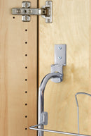 deurrek voor schoenen 151 cm staal zilver