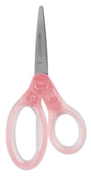 kinderschaar Jelly junior 13 cm staal/gel roze