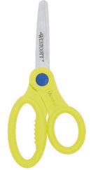 kinderschaar microban junior 13 cm staal geel