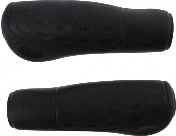 Handvatpaar Westphal #436 Ellipsis Softgrip 122/122mm/ø23mm - zwart