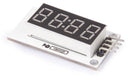 display 4-digit met driver 3.3/5V DIO CLK wit/zwart