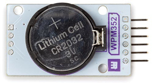 klokmodule RTC DS3231 3,3 - 5,5V 43,2 mm wit 3-delig