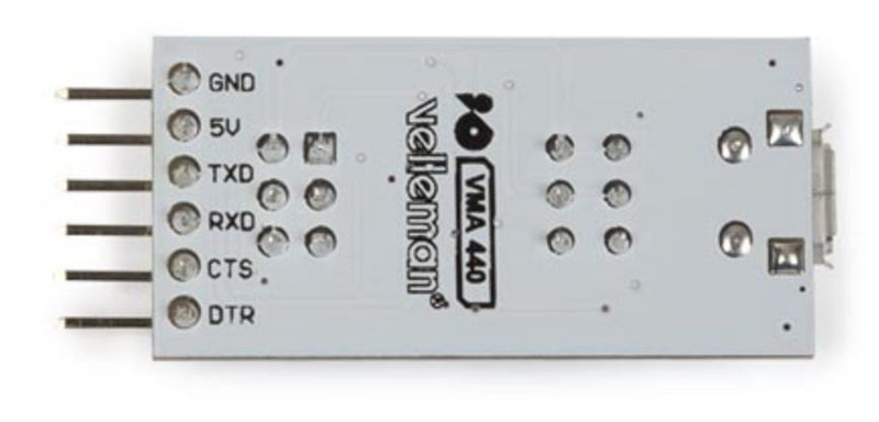 adapter FT232 USB naar TTL LED 3.3/5 V staal grijs