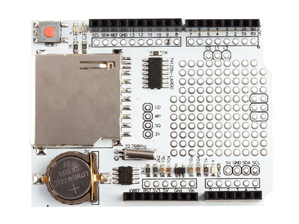 data-logging shield Arduino 43 x 17 x 9 mm wit