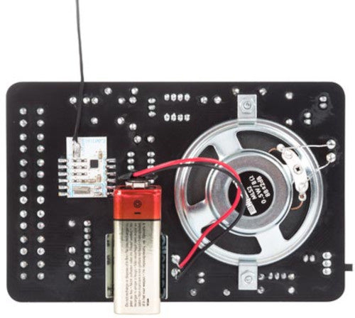 digitaal gestuurde FM-radio 130 x 85 x 45 mm zwart