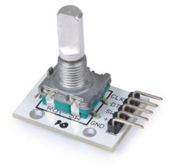 digitale encoder 26 x 19 mm PCB/messing zilver