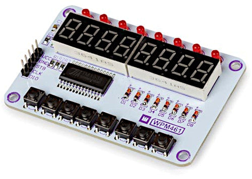 display-/toetsenmodule TM1638 5V 76,2 x 50,2 mm wit