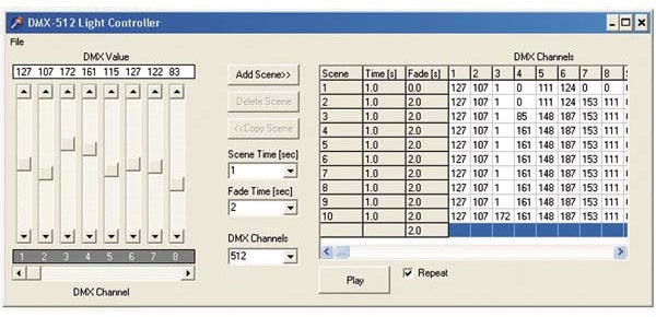 controller-DMX USB 106 x 101 mm 512 kanalen donkerblauw