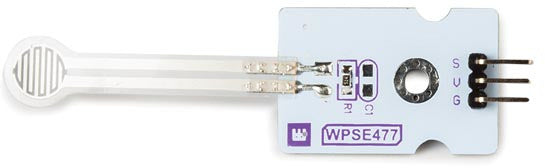 drukgevoeligesensor FSR 3,3 - 5V 67 x 22 x 7 mm wit
