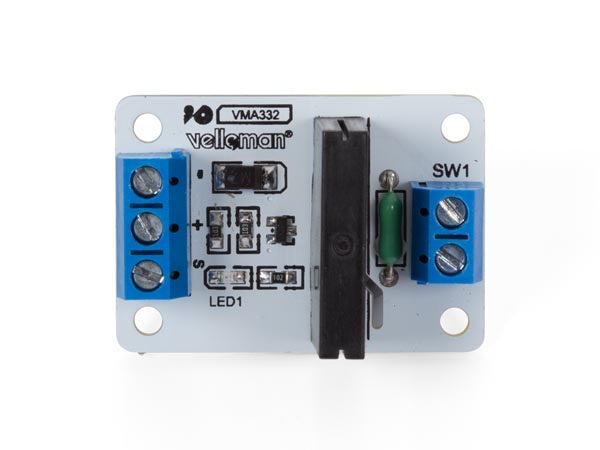 halfgeleiderrelais module 25 x 36 mm wit
