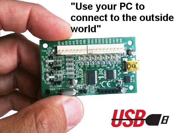 interfacekaart mini-usb 68 x 40 mm groen 3-delig