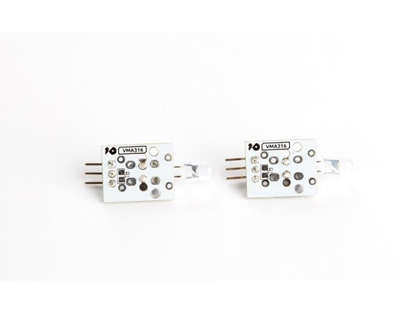 IR-zender 35 x 15 x 8 mm wit 2 stuks