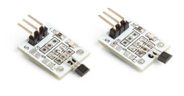 magnetische hall-sensor 25 x 15 mm staal grijs 2 stuks