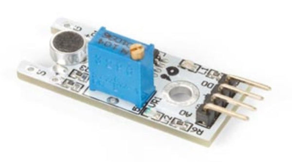 microfoon-geluidssensor 44 x 15 x 10 mm staal wit/blauw