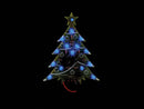 minikit LED Kerstboom 9V 78 x 112 x 27 mm blauw/groen
