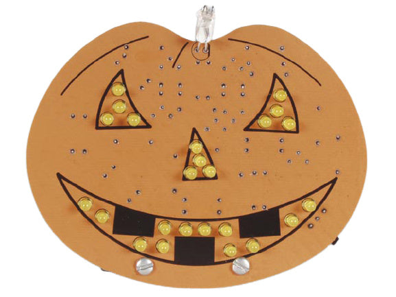 minikit LED Halloween 9V 100 x 80 x 33 mm oranje/geel