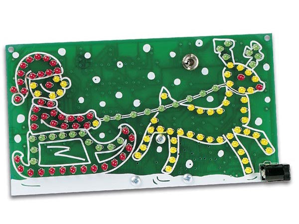 minikit LED Kerstman 9V 80 x 145 mm rood/groen/geel