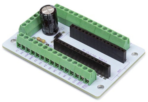 nano-aansluitadapter Arduino 5V 7-12VDC grijs/groen