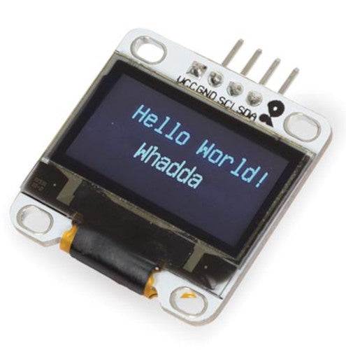 Oled-display I2C 0.96" 27 x 27 mm blauw