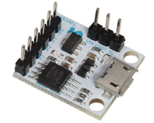 ontwikkelbord ATtiny85 Micro 17,5 x 19 mm wit
