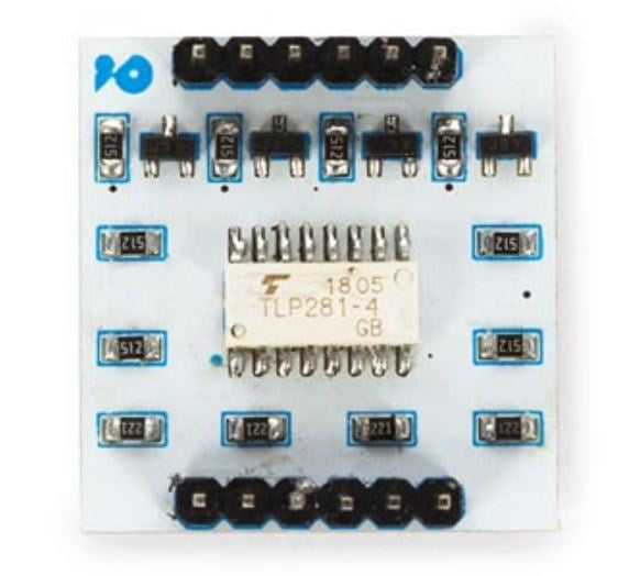 optocoupler breakout-board TLP281 voor Arduino grijs
