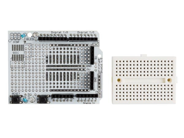 prototyping board ProtoShield 43 x 17 mm wit 2-delig