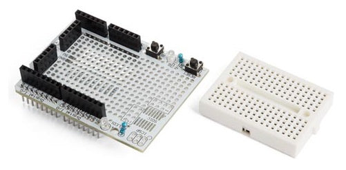 prototyping board ProtoShield 43 x 17 mm wit 2-delig