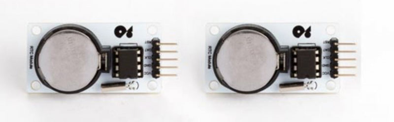 realtime klokmodule DS1302 staal grijs/zwart 2 stuks
