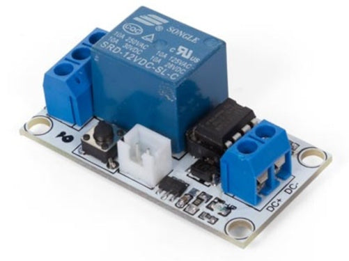 relaismodule bistabiel 12V 50 x 25 mm wit/blauw