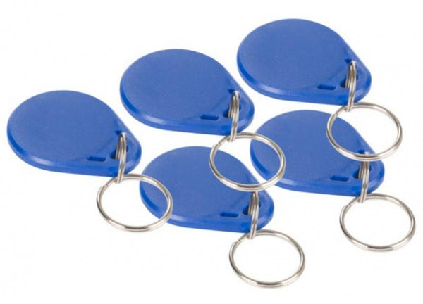 Rfid-badges 3,5 x 2,8 x 0,6 cm blauw 5 stuks