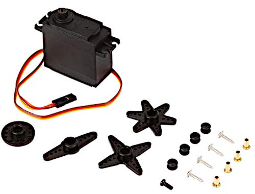 servomotor MG995 4,8 - 7,2V 54 mm staal zwart 18-delig