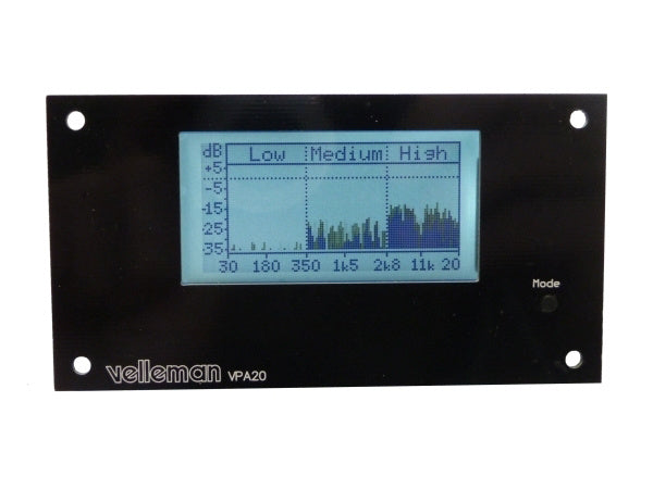 soldeerkit audioanalyser 12VDC 98 x 51 mm staal zwart